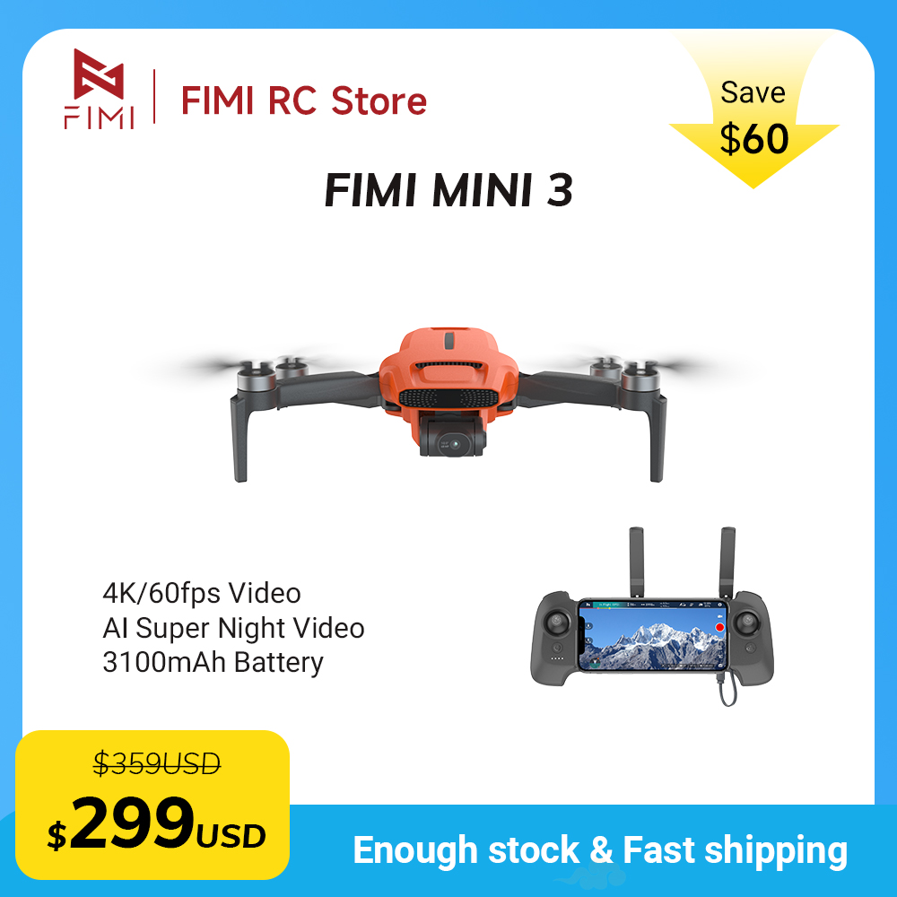 Drone Camera With Gimbal - طائرة بدون طيار FIMI MINI 3
