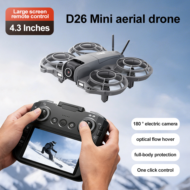 طائرة بدون طيار D26 بدقة 4K لل - مراجعة Drone Camera With Gimbal وسعره
