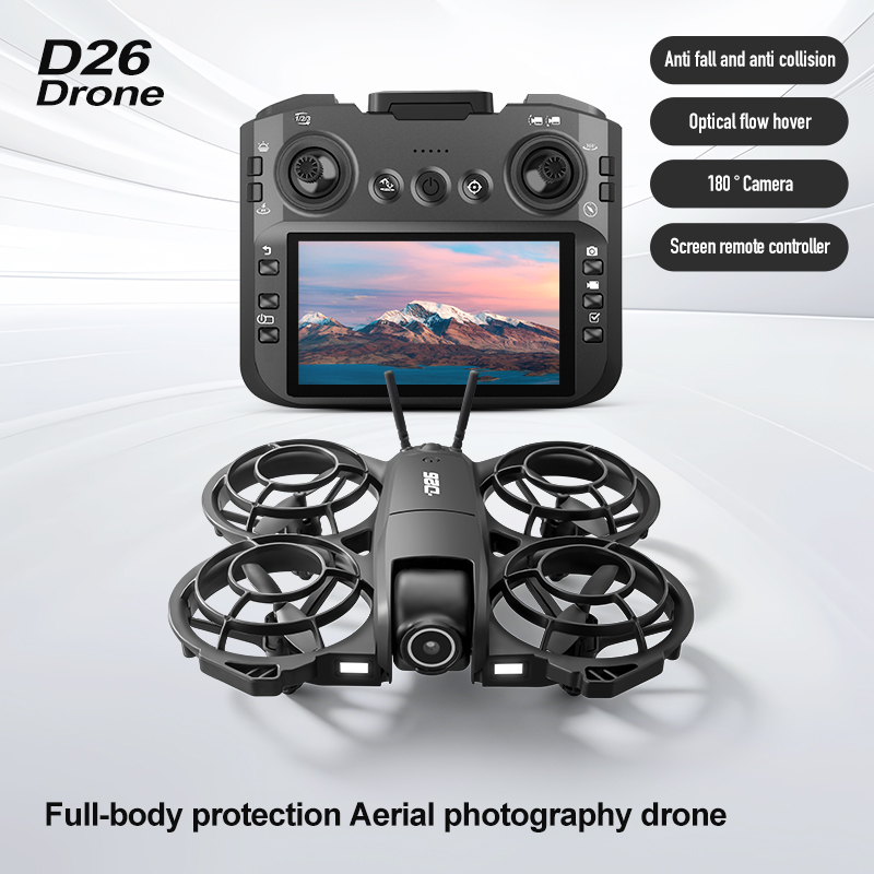 طائرة بدون طيار D26 بدقة 4K لل - مراجعة Drone Camera With Gimbal وسعره