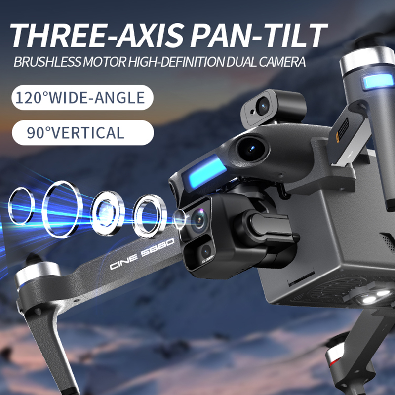 طائرة بدون طيار جديدة لعام 202 - مراجعة Drone Camera With Gimbal وسعره